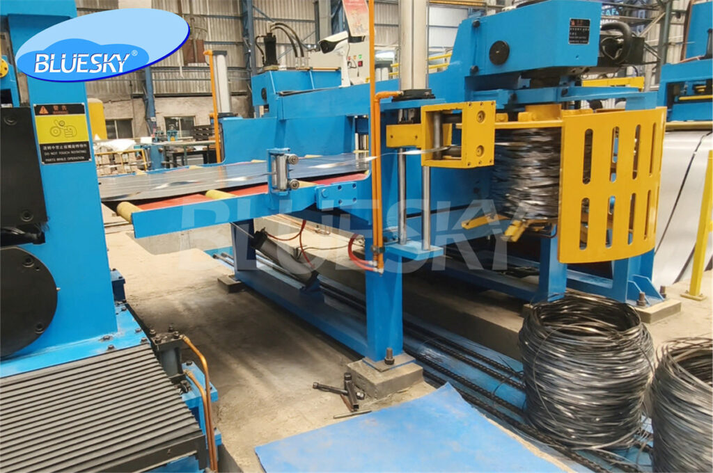Automatic steel coil slitting line equipment manufactured by Guangzhou Blue Sky Machine Co., Ltd