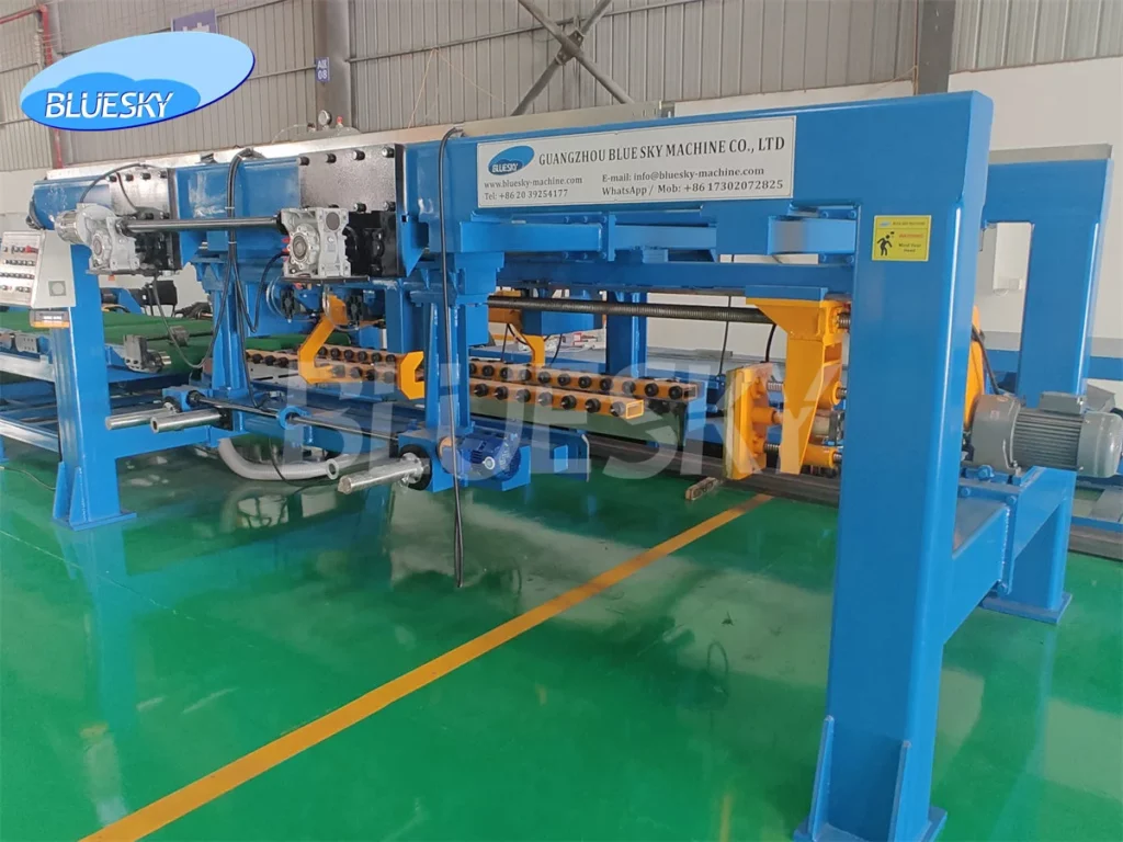 Summer maintenance on a high speed cut to length line machine