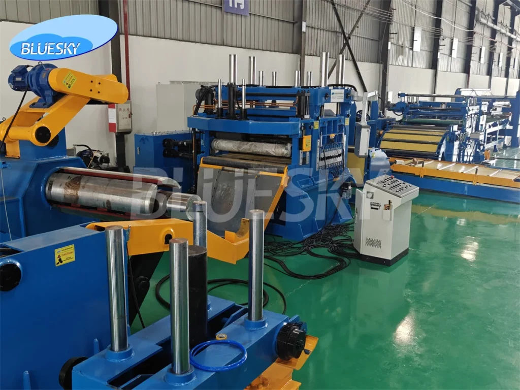 Summer maintenance on a high speed cut to length line machine