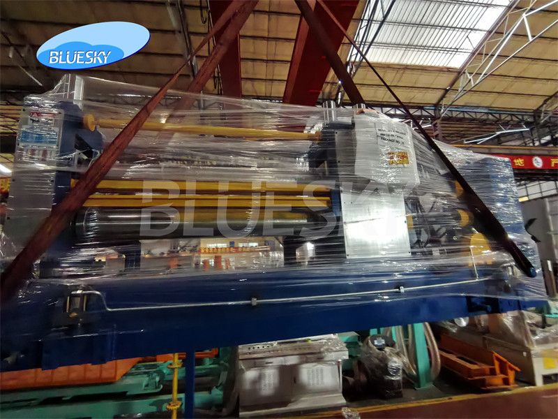 Medium series 35T double slitter head slitting line machine for Delhi client