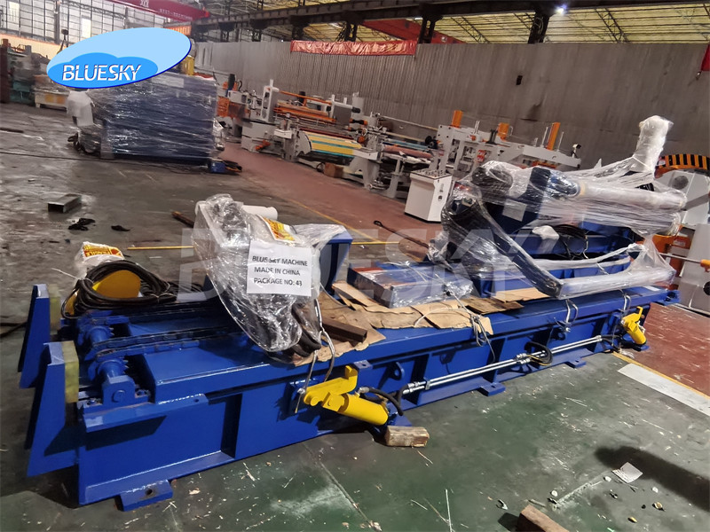 Medium series 35T double slitter head slitting line machine for Delhi client