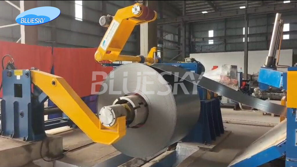 Blue Sky Machine successfully commissioned a BSSL-(0.8-4.0)x1650mm coil slitting line in Mehsana, India. Contact us for custom steel slitting solutions.