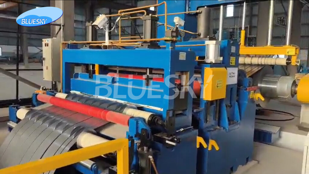 Blue Sky Machine successfully commissioned a BSSL-(0.8-4.0)x1650mm coil slitting line in Mehsana, India. Contact us for custom steel slitting solutions.