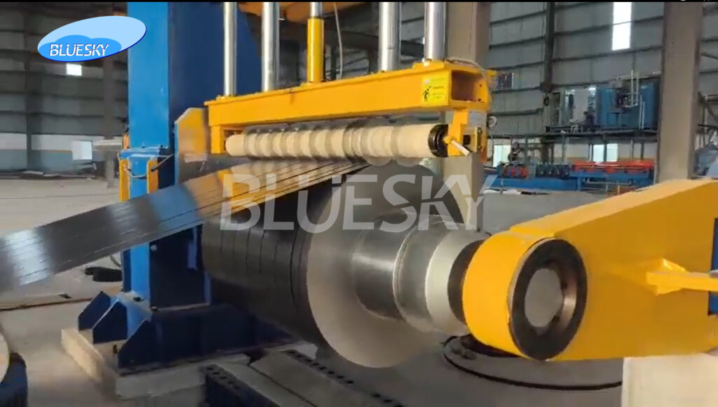 Blue Sky Machine successfully commissioned a BSSL-(0.8-4.0)x1650mm coil slitting line in Mehsana, India. Contact us for custom steel slitting solutions.